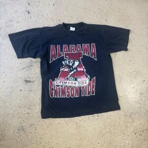Vintage 90s Team Champ University of Alabama Crimson Tide Graphic T-Shirt Large